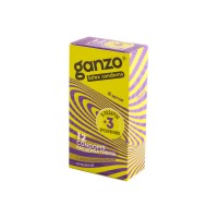 Презервативы Ganzo, sense, ультратонкие, латекс, 18 см, 5,2 см, 15 шт.
