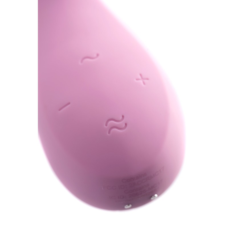 Нереалистичный вибратор Satisfyer Mono Flex Connect App, силикон, розовый, 20,4 см.