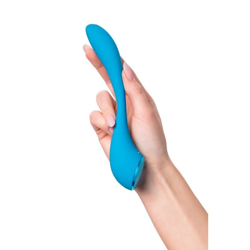 Стимулятор точки G с фиксацией формы Satisfyer G-Spot Flex 5 Connect App, голубой, 19,6 см