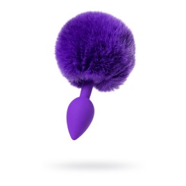 Анальная втулка с хвостом ToDo by Toyfa Sweet bunny, силикон, фиолетовый, 13 см, Ø 2,8 см, 42 г
