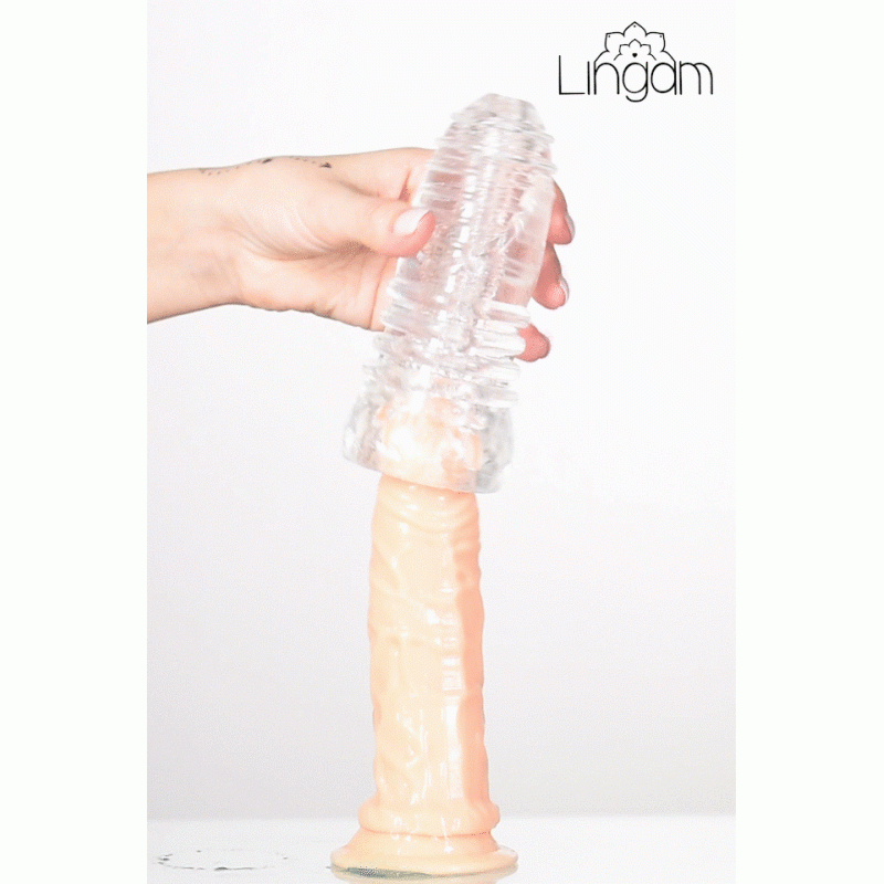 Мастурбатор нереалистичный Lingam by TOYFA Savitri, TPE, прозрачный, 14 см