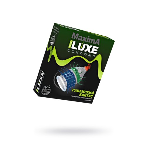 Презервативы Luxe, maxima, «Гавайский кактус», 18 см, 5.2 см, 1 шт.
