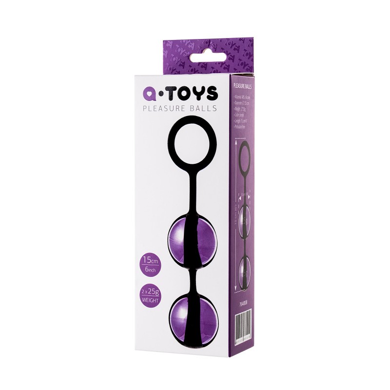 Вагинальные шарики A-Toys by TOYFA Tona, ABS пластик, фиолетовый, 15 см