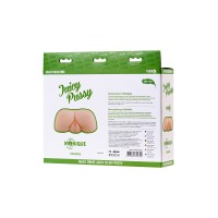 Мастурбатор реалистичный TOYFA Juicy Pussy Monique, с вибрацией,  вагина и анус,TPR, телесный, 17 см
