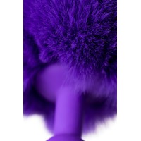 Анальная втулка с хвостом ToDo by Toyfa Sweet bunny, силикон, фиолетовый, 13 см, Ø 2,8 см, 42 г