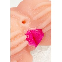 Мастурбатор реалистичный TOYFA Juicy Pussy Nicole с вибрацией, вагина и анус, TPR, телесный, 19 см