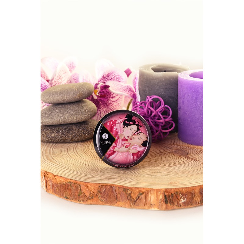 Массажное аромамасло в виде свечи Shunga «Афродизия. Лепестки роз» (Aphrodisia. Rose Petals), 30 м