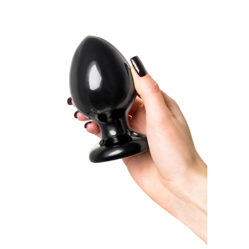 Анальная втулка TOYFA POPO Pleasure Cetus α, PVC, черная, 11,5 см, Ø 6,2 см