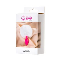 Анальная втулка с хвостом ToDo by Toyfa Sweet bunny, силикон, розовая, 13 см, Ø 2,8 см, 43 г