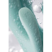 Нереалистичный вибратор Satisfyer Triple Oh, силикон, голубой, 24 см