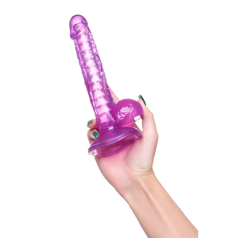 Реалистичный фаллоимитатор A-Toys by TOYFA Celiam, TPE, фиолетовый, 20,5 см