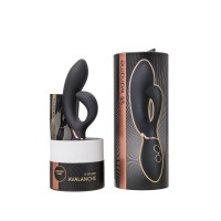 Вибратор-кролик WANAME D-SPLASH Avalanche, силикон, черный, 20,5 см