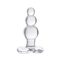 Анальная втулка Sexus Glass, стекло, прозрачная, 10,5 см, Ø 3,5 см