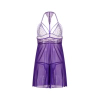 Комбинация и стринги Candy Girl Nevaeh фиолетовые, XL