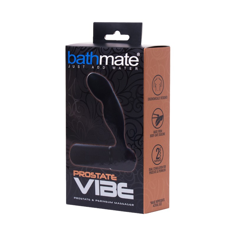 Стимулятор простаты Bathmate  Vibe, ABS пластик, черный, 10,5 см