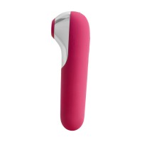 Вакуум-волновой стимулятор клитора Satisfyer Dual Love Connect App, силикон, красный, 16 см.