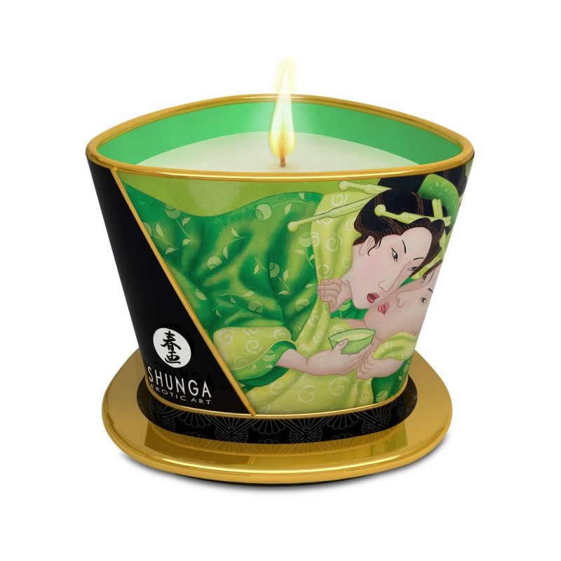 Массажное аромамасло в виде свечи Shunga «Спокойствие. Зеленый чай»(Zenitude.Exotic Green Tea) 170мл