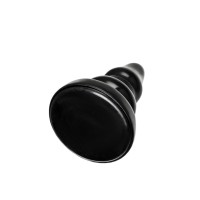 Анальная втулка TOYFA POPO Pleasure Monoceros, PVC, черная, 15 см, Ø 7 см