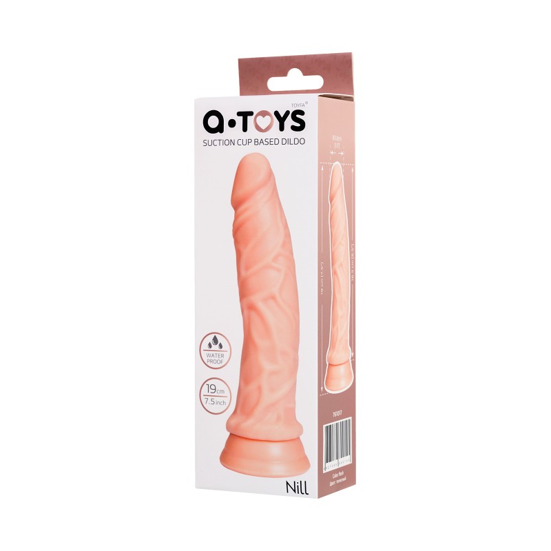 Реалистичный фаллоимитатор A-Toys by TOYFA Nill, TPE, телесный, 19 см