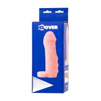 Насадка ToyFa XLover Increase+ для увеличения размера, реалистичная, с кольцом, TPR, телесный, 15 см