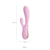 Нереалистичный вибратор Satisfyer Mono Flex Connect App, силикон, розовый, 20,4 см.