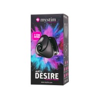 Вибратор Mystim Heart ́s Desire с электростимуляцией, силикон, черный, 6,7 см