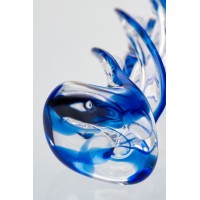 Нереалистичный фаллоимитатор Sexus Glass, стекло, прозрачный, 18,5 см