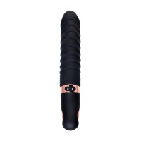 Нереалистичный вибратор WANAME D-SPLASH HURRICANE, силикон, черный, 22,5 см