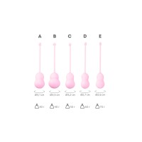 Набор вагинальных шариков Flovetta TULIPS, силикон, розовый, 5,3 см