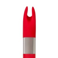 Вибратор клиторальный Qvibry 4Gb USB памяти, силикон, красный, 12 см