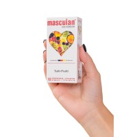 Презервативы Masculan, ultra 1, тутти-фрутти, 19 см, 5,3 см, 10 шт.