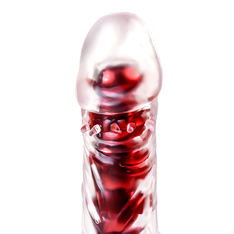 Вибратор TOYFA Trio Vibe, TPE, красный, 15,5см