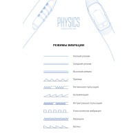Вибратор с функцией нагрева и пульсирующими шариками PHYSICS FAHRENHEIT, силикон, голубой, 19 см