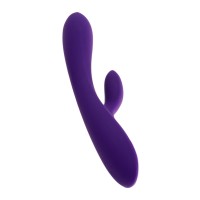 Вибратор с клиторальным стимулятором Nalone Rhythm X2, силикон, фиолетовый, 21,6 см