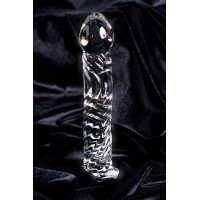 Нереалистичный фаллоимитатор Sexus Glass, стекло, прозрачный, 16,5 см