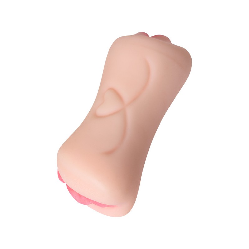 Мастурбатор реалистичный Juicy Pussy by TOYFA Pretty Mouth, рот и вагина, SoftSkin, телесный,17 см