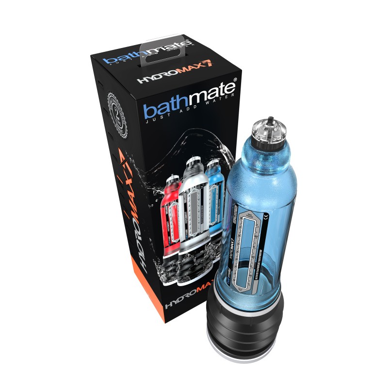 Гидропомпа Bathmate HYDROMAX7, ABS пластик, голубая, 30 см (аналог Hydromax X30)