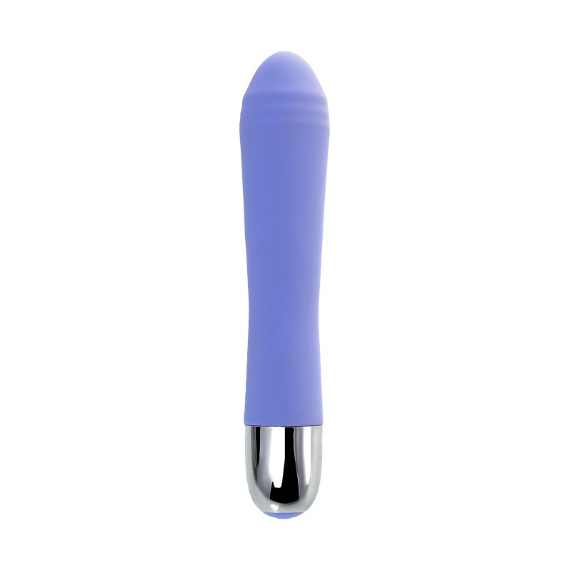 Вибратор с клиторальной стимуляцией Flovetta CROCUS, силикон, фиолетовый, 17,5 см
