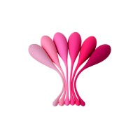 Набор вагинальных шариков Eromantica K-ROSE, силикон, розовый, 6 шт