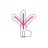 Фаллоимитатор неоскин на присоске FLEX & FIX SISTEM Lovetoy, TPR, телесный, 21 см