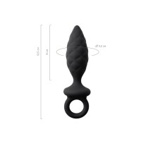 Анальная пробка Erotist Strob M - size, силикон,черная, 13,5 см
