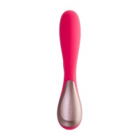Нереалистичный вибратор Satisfyer Mono Flex Connect App, силикон, красный, 20,4 см.