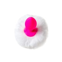 Анальная втулка с хвостом ToDo by Toyfa Sweet bunny, силикон, розовая, 13 см, Ø 2,8 см, 43 г