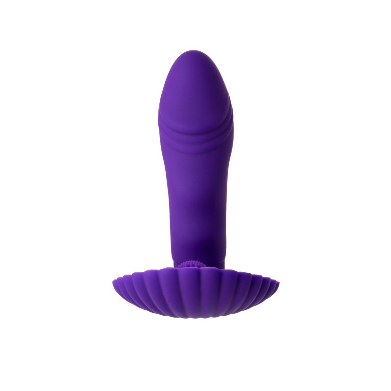 Вибратор TOYFA A-Toys с клиторальным стимулятором, силикон, фиолетовый, 12 см