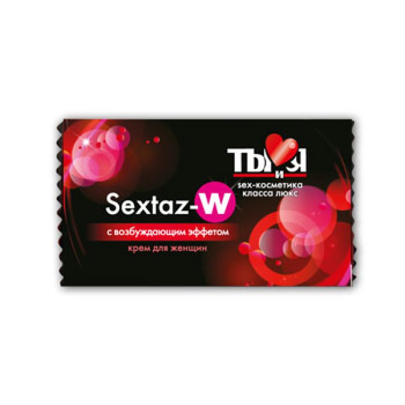Крем возбуждающий Sextaz-W для женщин, 1,5 г, 20 шт. в упаковке