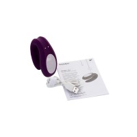 Многофункциональный стимулятор для пар Satisfyer Double Joy Connect App, силикон, фиолетовый, 18 см