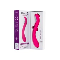 Нереалистичный вибратор LOVENSE Osci 2 G-spot, силикон, розовый, 22 см