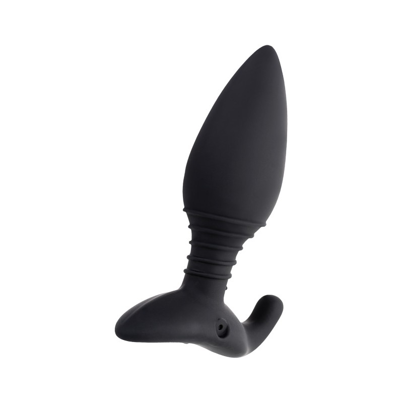 Анальная втулка LOVENSE Hush (S), силикон, черная, 12,1 см