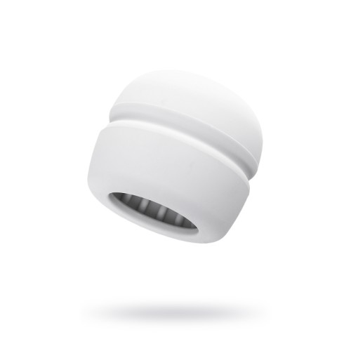 Насадка Magic Wand Silky touch для массажера Europe, силикон, белая, 4.5 см