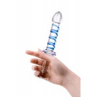 Фото Sexus Glass Двусторонний фаллоимитатор Sexus Glass, стекло, прозрачный, 22,5 см